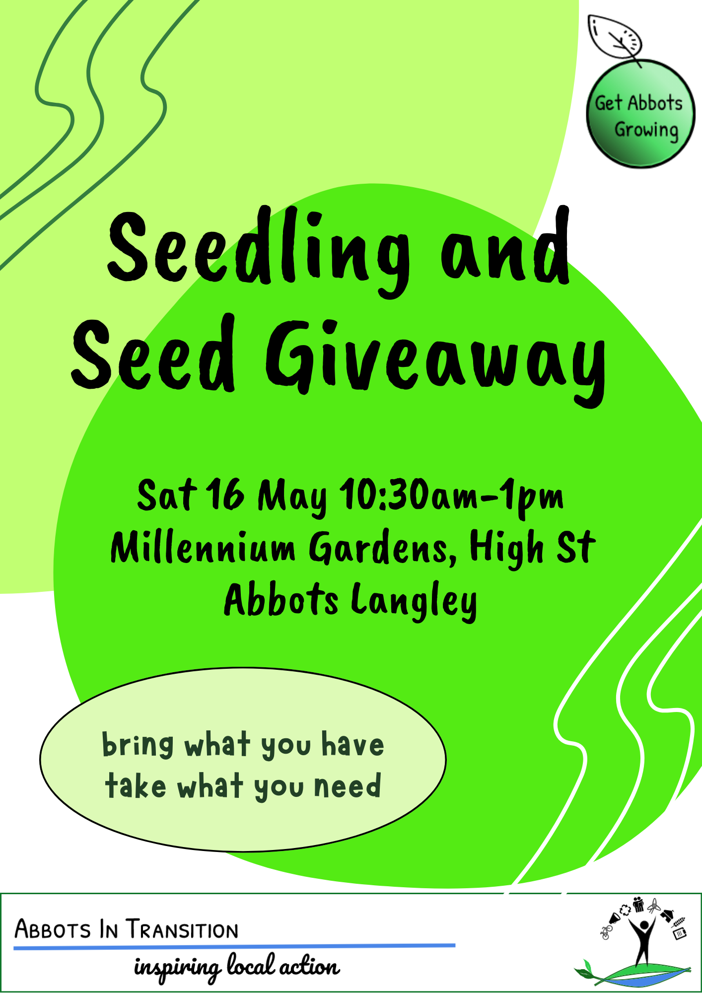 Seedling and seed giveaway – Sat May 16th 2026